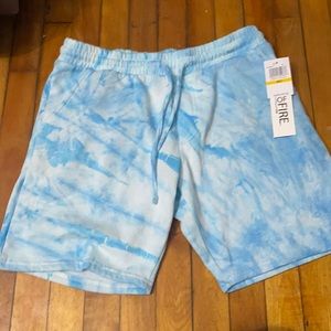 Tie Dye sweatpant shorts